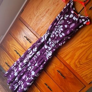 Purple dress, maxi